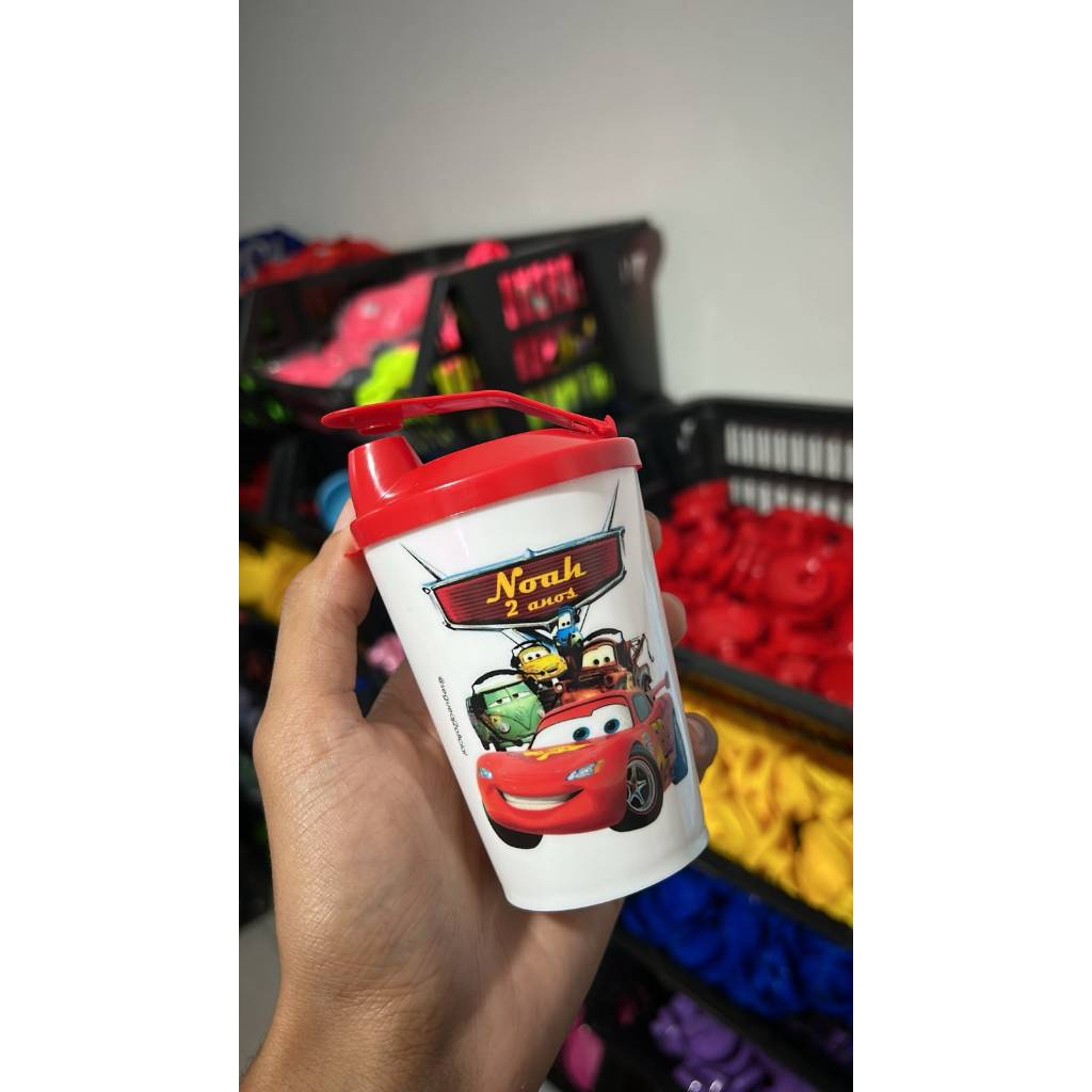 Kit brinde copo personalizado baby shake de 220ml acrílico em qualquer tema para sua festa ou evento Kit brinde copo personalizado baby shake de 220ml acrílico em qualquer tema para sua festa ou evento