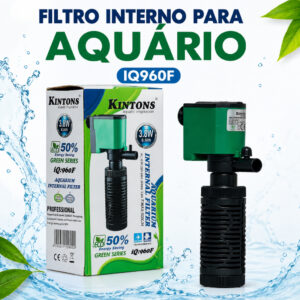 FILTRO INTERNO COM BOMBA SUBMERSA PARA AQUÁRIO IQ 960F  KINTONS- 500L/H 3.8W - PARA AQUÁRIO ATÉ 100L - Oferta na Shopee