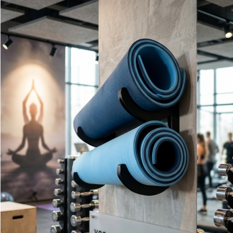 suporte de parede para tapete de yoga aeróbica alongamento suporte de parede para tapete de yoga aeróbica alongamento - Oferta na Shopee