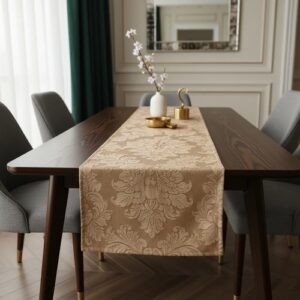 Caminho de Mesa Trilho Moderno Tecido Jacquard 2