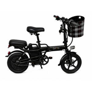 Bicicleta elétrica dobravel Preta 400w máxima de 30km bateria recarregável - Oferta na Shopee