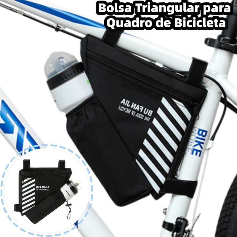 Bolsa Triangular para Quadro de Bicicleta com Suporte para Garrafa Bolsa Triangular para Quadro de Bicicleta com Suporte para Garrafa - Oferta na Shopee