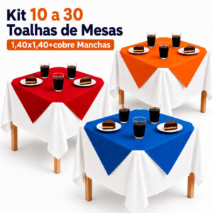 Kit 10 a 30 Toalhas de Mesa Toalhas 1