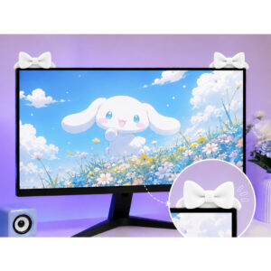 Orelha de lacinho para monitor Decoração setup Fofo | Kwaii Orelhinha - Oferta na Shopee