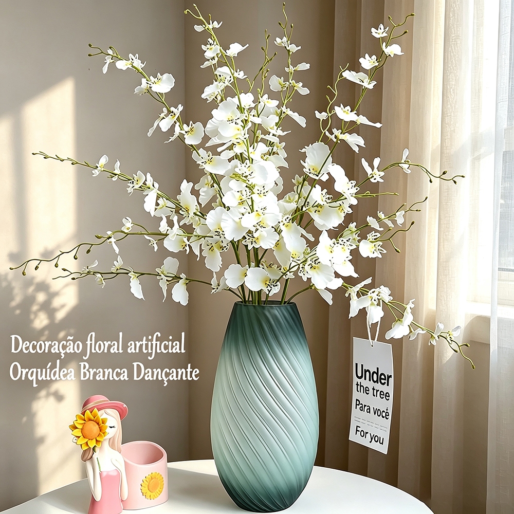 Galhos 450 Flores Artificiais Orquídea Realistas Sem Vaso Ideal Para Decoração De Casa E Escritório Galhos 450 Flores Artificiais Orquídea Realistas Sem Vaso Ideal Para Decoração De Casa E Escritório