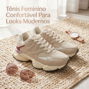 Tenis Confortável Feminino | Cores Neutras