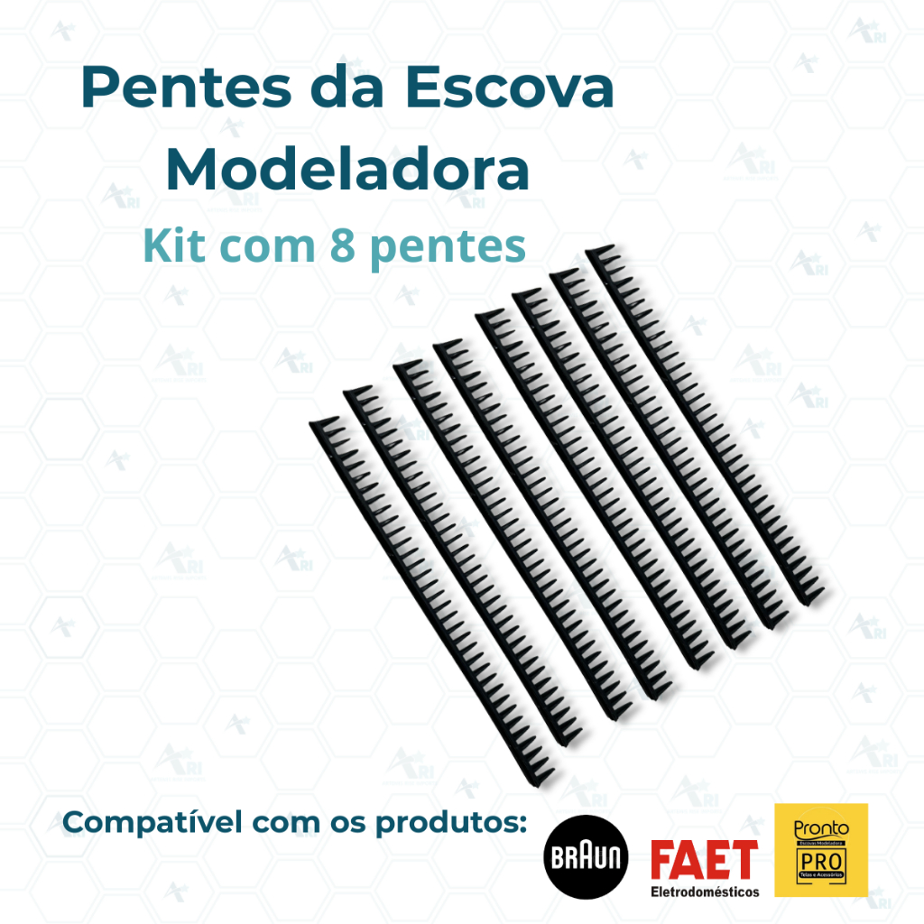 Pentes de Reposição Escova Modeladora Braun / Faet LS-36 / Pronto PRO Pentes de Reposição Escova Modeladora Braun / Faet LS-36 / Pronto PRO - Oferta na Shopee