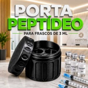 Estojo Porta Ampolas 3ml Peptídeos Organizador Compacto 4 Compartimentos Tampa Proteção Transporte Emagrecimento - Oferta na Shopee