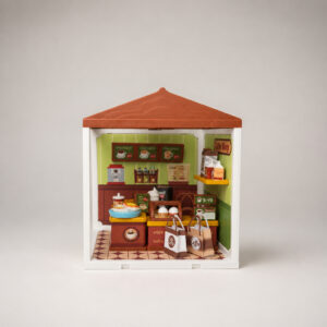 Mini Casinha de Montar Temática – Coffee Shop ou Hamburgueria Infantil☕ ✨ - Oferta na Shopee