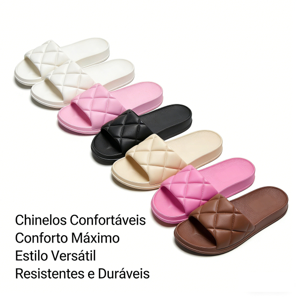 Sandália Chinelo EVA Confortável - Leve, Antiderrapante, Ideal para Praia e Casa Sandália Chinelo EVA Confortável - Leve