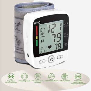 Medidor de Pressão arterial inteligente com armazenamento de dados e detecção de frequência cardíaca