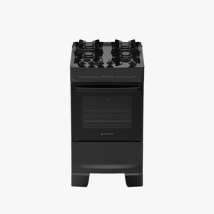 Fogão 4 Bocas Preto com Mesa de Vidro Atlas Mônaco Top Glass Acendimento Automático Bivolt - Oferta na Shopee