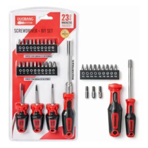 Jogo Chaves De Fenda E Bits 23 Peças Kit Ferramentas - Oferta na Shopee