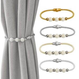 Kit 2/4 Prendedor de Cortina Enfeite Decorativo Pérola Luxo - Oferta na Shopee