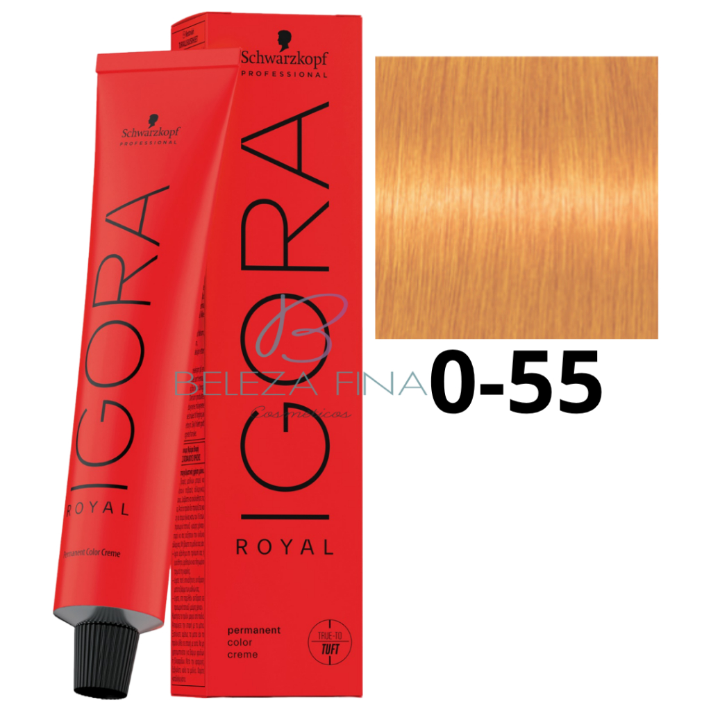 Coloração Schwarzkopf Igora Royal Tintura 0-55 60g DOURADO Coloração Schwarzkopf Igora Royal Tintura 0-55 60g DOURADO