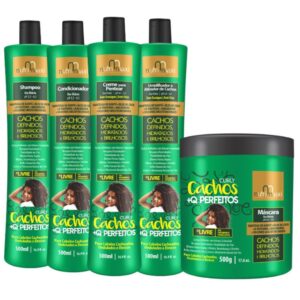 KIT Shampoo Condiconador Creme Pentear Umidificador Máscara Hidratação Cachos Milagrosos Nutri Maxi 500ml/G - Oferta na Shopee