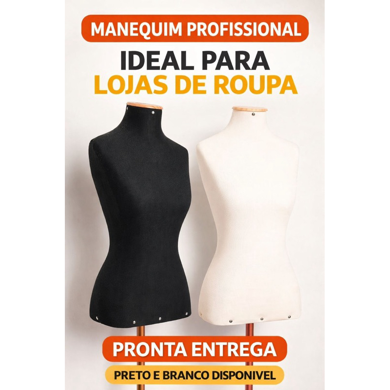 Manequim Feminino Busto com Base Ajustável Rosé/Dourado Loja Roupas Vitrine Profissional Manequim Feminino Busto com Base Ajustável Rosé/Dourado Loja Roupas Vitrine Profissional