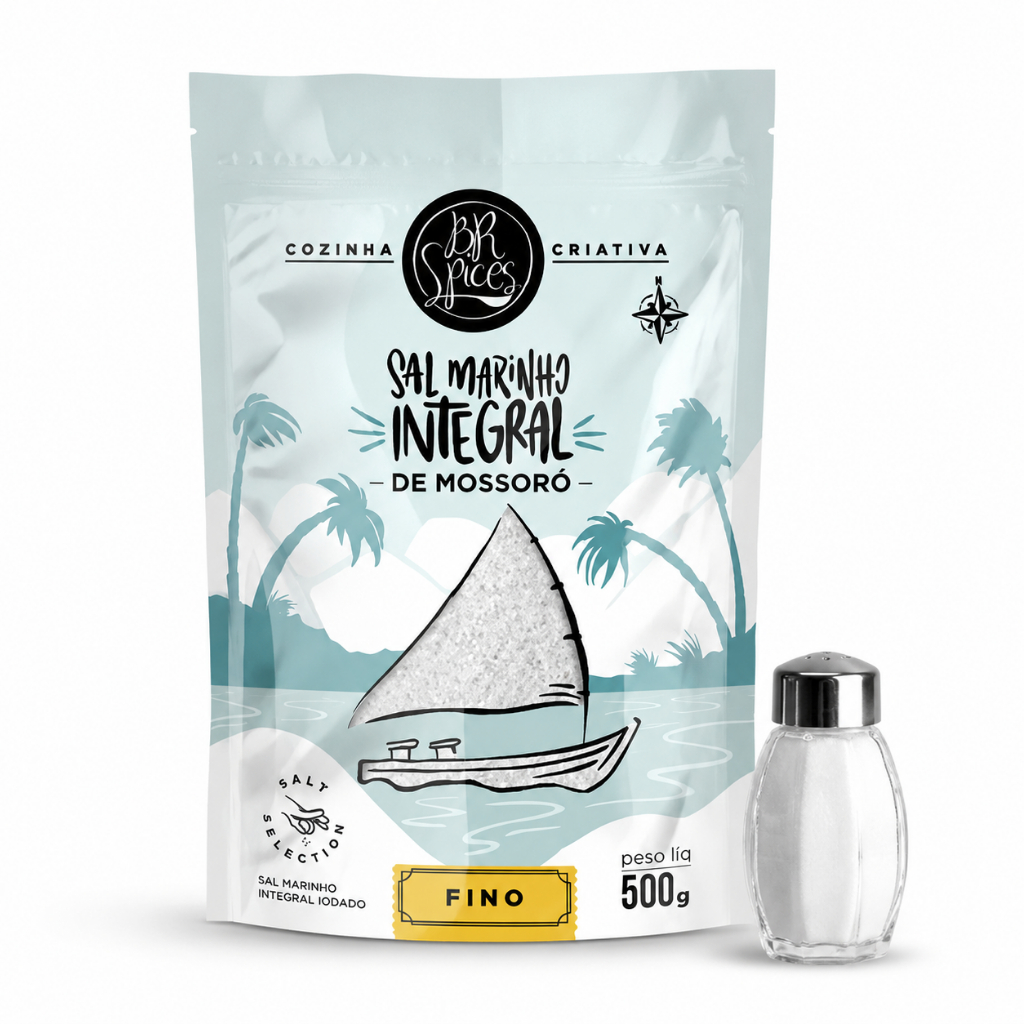Sal Marinho Integral Fino 500g Natural Puro Sem Refinamento Gourmet BR Spices Mossoró Sal Marinho Integral Fino 500g Natural Puro Sem Refinamento Gourmet BR Spices Mossoró - Oferta na Shopee