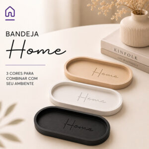 Bandeja Decorativa Oval Porta Objetos Lavabo Organizador Mesa Chaves - Oferta na Shopee