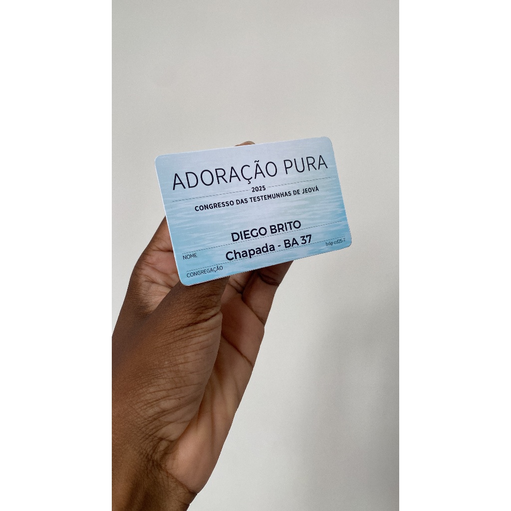 Crachá em PVC com prendedor atrás (discreto) Congresso Felicidade Eterna de 2026 Crachá em PVC com prendedor atrás (discreto) Congresso Felicidade Eterna de 2026 - Oferta na Shopee