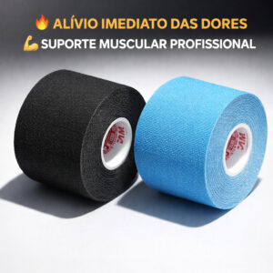 Kit 2 Fita Kinesio Tape Bandagem Elástica Adesiva 5cm X 5m