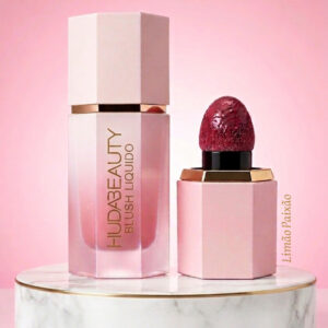 Blush Líquido Huda Beauty Alta Pigmentação Efeito Natural Glow Longa Duração - Limão Paixão - Oferta na Shopee