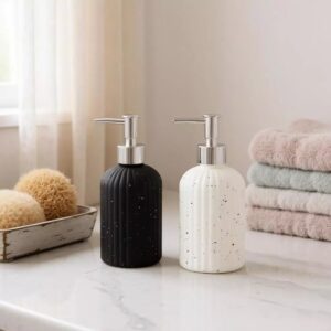 Porta Sabonete Líquido de Vidro 400ml Elegante Banheiro Cozinha Lavabo-Clink - Oferta na Shopee