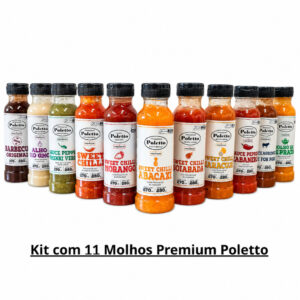 Kit C/11 Molhos Premium Poletto Defumados