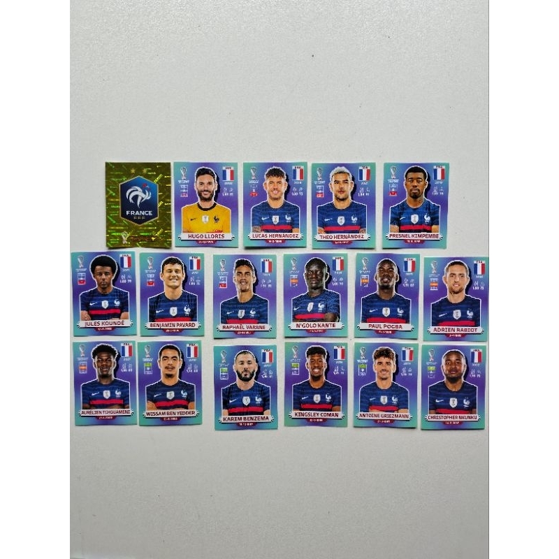 Figurinhas da Copa do Mundo de 2022 - Seleção da França - Avulsas Figurinhas da Copa do Mundo de 2022 - Seleção da França - Avulsas - Oferta na Shopee