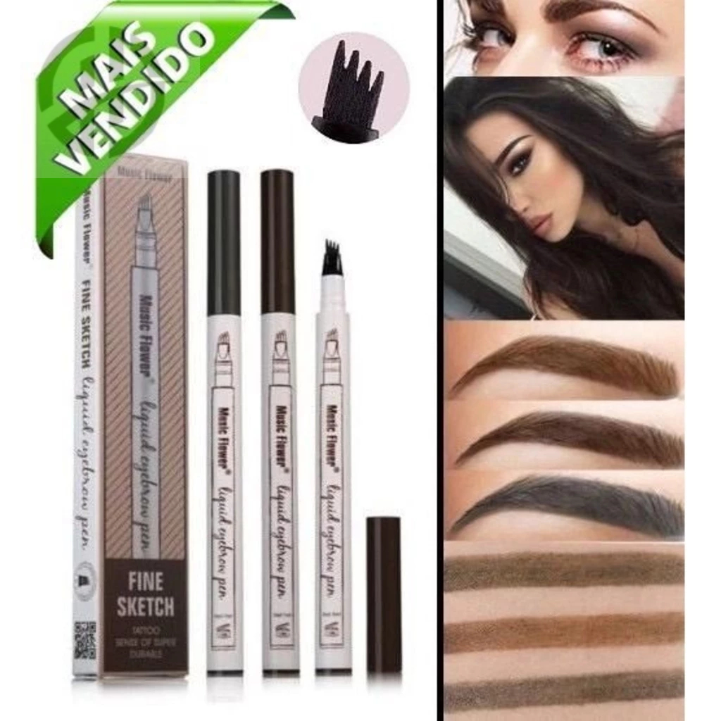 Lapis Caneta Henna Efeito Microblading Sobrancelha Lapis Caneta Henna Efeito Microblading Sobrancelha