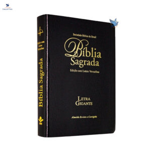 Bíblia Sagrada Letra Gigante Almeida Revista Corrigida ARC Índice Lateral cor Preta - Oferta na Shopee