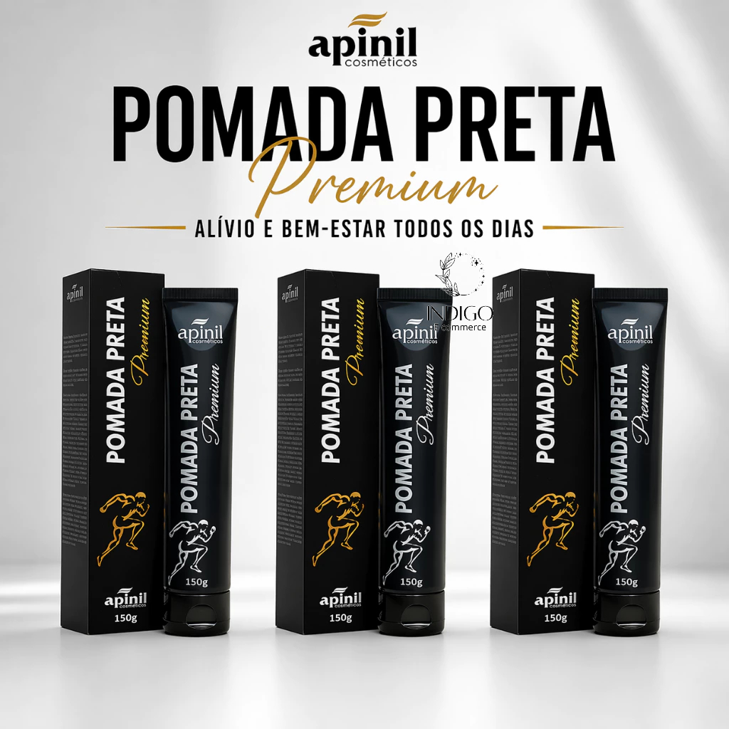 Kit 3un Pomada Preta Premium APINIL 150g - APINIL Kit 3un Pomada Preta Premium APINIL 150g - APINIL - Oferta na Shopee