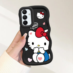 Capinha Para Samsung Galaxy A15 4G 5G Capa Silicone Macio Protetora De Telefone Simple Hello Kitty Case MKL0097 - Oferta na Shopee