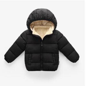 1-6 Anos De Idade Jaqueta De Algodão Para Crianças Inverno Com Pelúcia - Oferta na Shopee