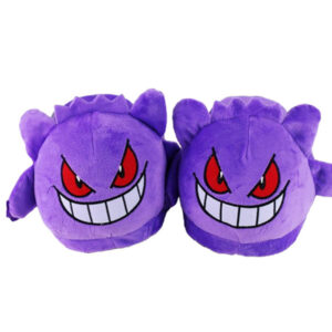 24cm Anime Dos Desenhos Animados Gengar Chinelos Brinquedos De Pelúcia Bonecas Casa De Inverno Para Crianças Mulheres Me - Oferta na Shopee