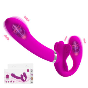 HW 10 Freqüências Dilldo Feminino Sem Alças Vibrador Duplo Para Estimulador De Ponto-G Brinquedos Sexuais Adultos - Oferta na Shopee