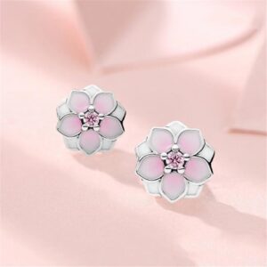 925 Brincos de prata esterlina Brincos de prata esterlina Moda Temperamento Flor Rosa Micro-Inlaid Brincos Diamante Rosa Feminino Moda Simples Moda Leve Luxo Alta Flor Petal Design Brincos Estudantis Brincos Exclusivos Brincos Doce Dia dos Namorados CE051 - Oferta na Shopee