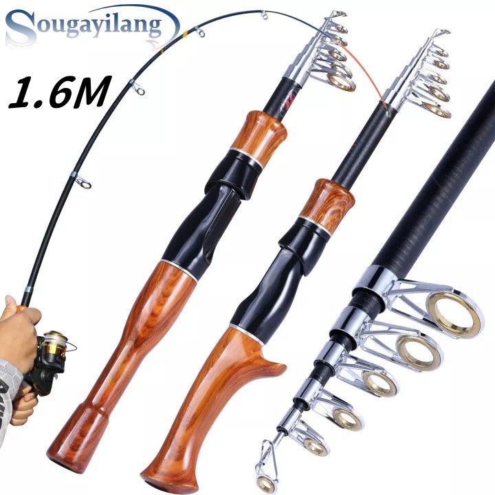 Vara De Pesca Telescópica Sougayilang 1.6M-Fiação/Fundição 2 Em 1 | Viagem Portátil Arraste Máximo 10kg Design Leve Vara De Pesca Telescópica Sougayilang 1.6M-Fiação/Fundição 2 Em 1 | Viagem Portátil Arraste Máximo 10kg Design Leve - Oferta na Shopee