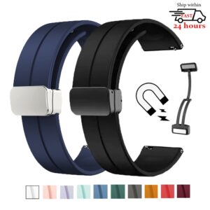 Pulseira De Relógio De Silicone De 20mm 22mm