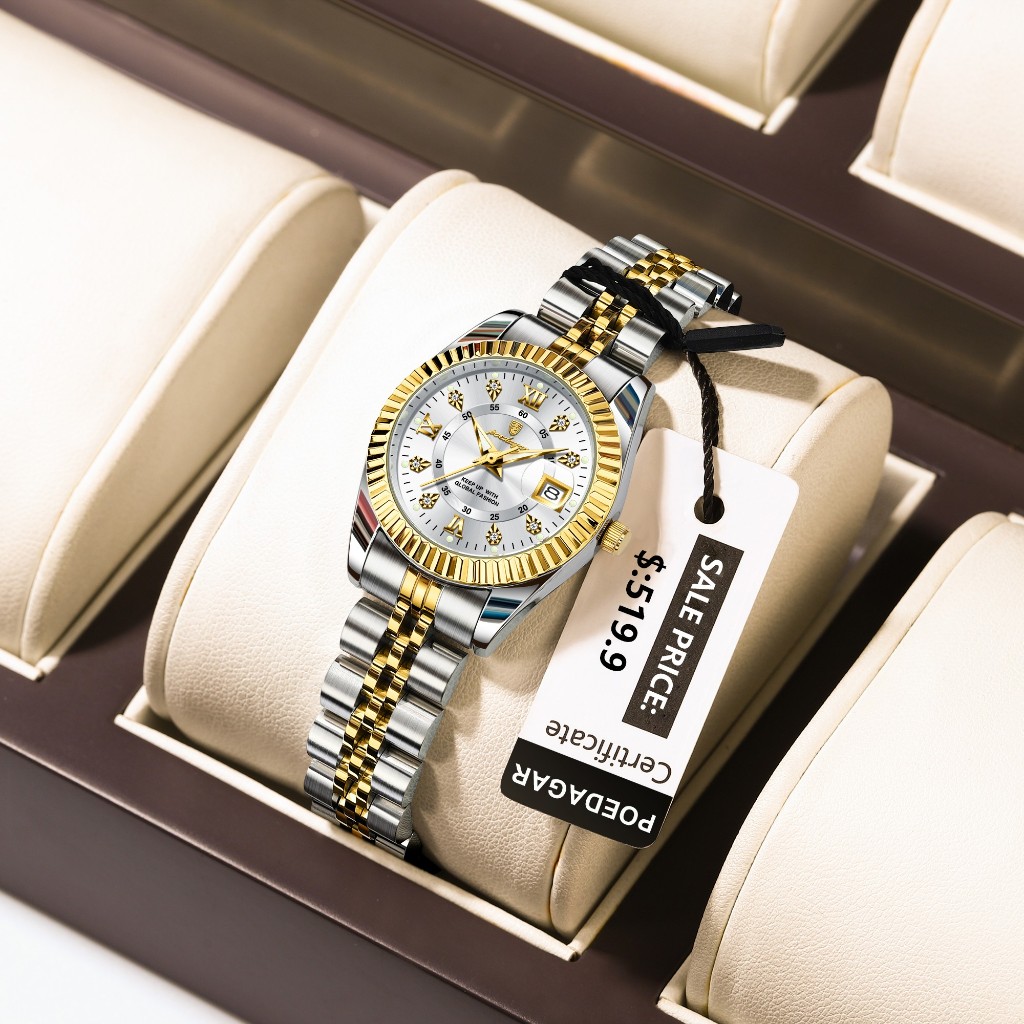 POEDAGAR Relógio Feminino de Luxo de Marca de Topo Relógio Feminino Elegante de Aço Inoxidável Relógio Feminino À prova D’água Luminoso Data Relógio de Quartzo para Mulheres Relógios Femininos Originais POEDAGAR Relógio Feminino de Luxo de Marca de Topo Relógio Feminino Elegante de Aço Inoxidável Relógio Feminino À prova D’água Luminoso Data Relógio de Quartzo para Mulheres Relógios Femininos Originais