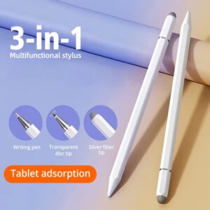 Caneta Stylus Universal 3 em 1 para iPad Samsung Xiaomi Huawei