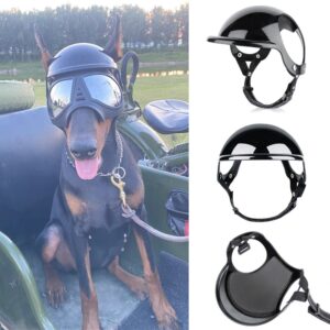 Ciclismo Bulldog Francês Pet Locomotiva Capacete Cachorro Para Cachorros Pequenos Médios Chapéu De Motocicleta Headgear - Oferta na Shopee