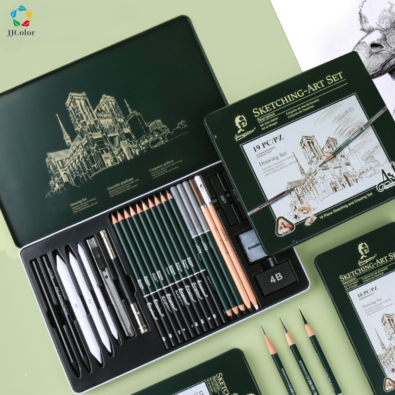 Kit Lápis De Desenho Profissional 10/12/19Pcs Caneta Esboço De Grafite Carvão Material De Arte Kit Lápis De Desenho Profissional 10/12/19Pcs Caneta Esboço De Grafite Carvão Material De Arte - Oferta na Shopee