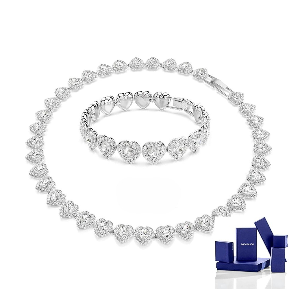 RODREASON Joias Finas Para Mulheres Colar Com Pingente De Coração Da Eternidade RODREASON Joias Finas Para Mulheres Colar Com Pingente De Coração Da Eternidade - Oferta na Shopee