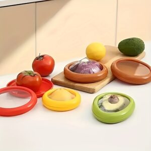 Caixa Reutilizável Para Economia De Alimentos Meio Corte De Frutas Fresca Filme Retráctil Armazenamento Recipiente - Oferta na Shopee