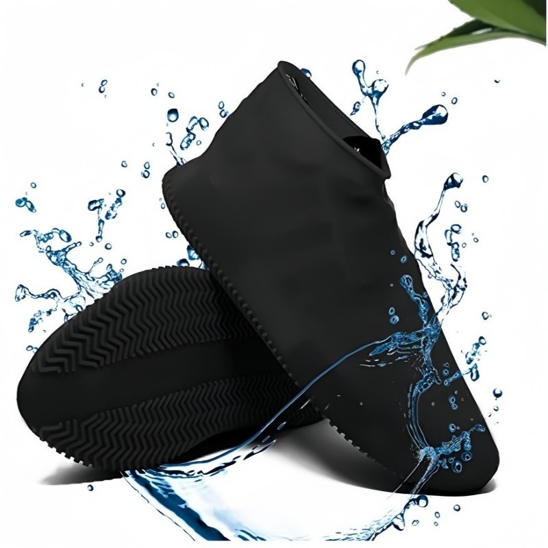Capa De Chuva Silicone Protetora Tênis Sapato Bota Motoboy Pés Secos Preto Capa De Chuva Silicone Protetora Tênis Sapato Bota Motoboy Pés Secos Preto - Oferta na Shopee