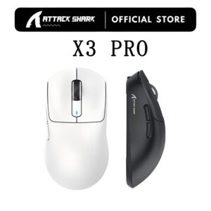 ATTACK SHARK X3PRO 4K/8K Lightweight Wireless Gaming Mouse PAW3395 26K DPI Long Battery Tri-Mode Wired/2.4GHz/BT for PC - Oferta na Shopee