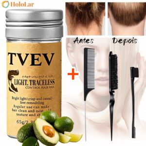 Bastão de Cera para Cabelo Anti-Frizz Frizzy Hair Tidying Creme Suavizante Styling Stick de Cera para Cabelo Sólido - Oferta na Shopee