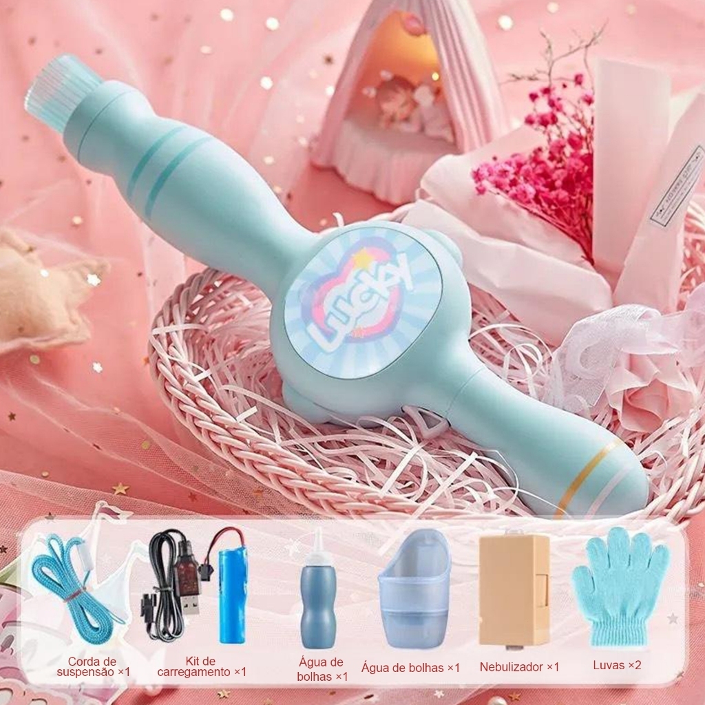 Kit De Varinha Mágica De Bolha De Fumaça LED Com Luvas | Conjunto De Brinquedos Coloridos Luz E Efeito Visual Kit De Varinha Mágica De Bolha De Fumaça LED Com Luvas | Conjunto De Brinquedos Coloridos Luz E Efeito Visual
