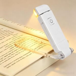 Luz De Leitura De Livros LED Brilho Ajustável USB Clip De Proteção Dos Olhos Portátil Bookmark Light - Oferta na Shopee
